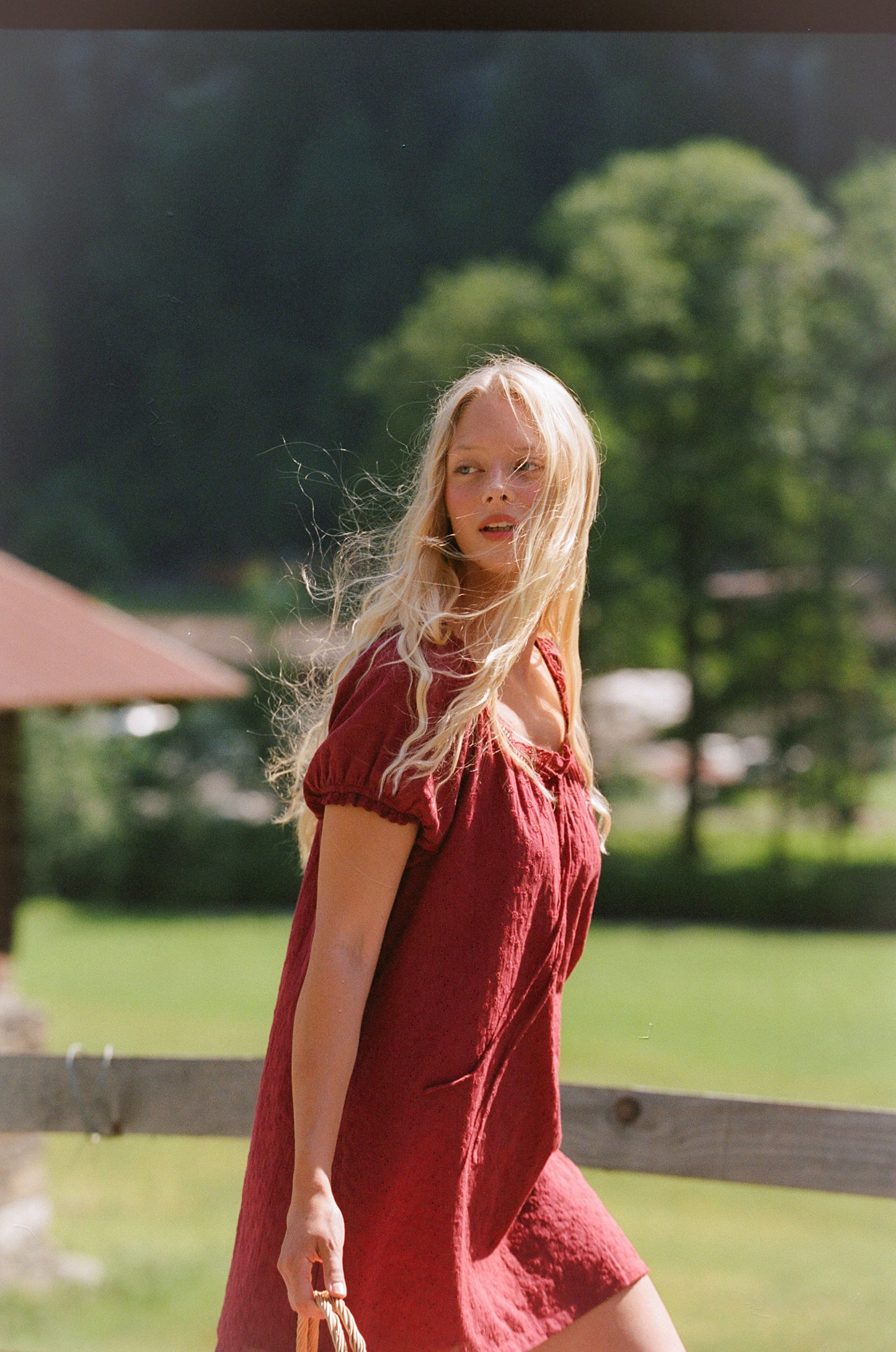 Joelle Mini Dress - Dark Cherry