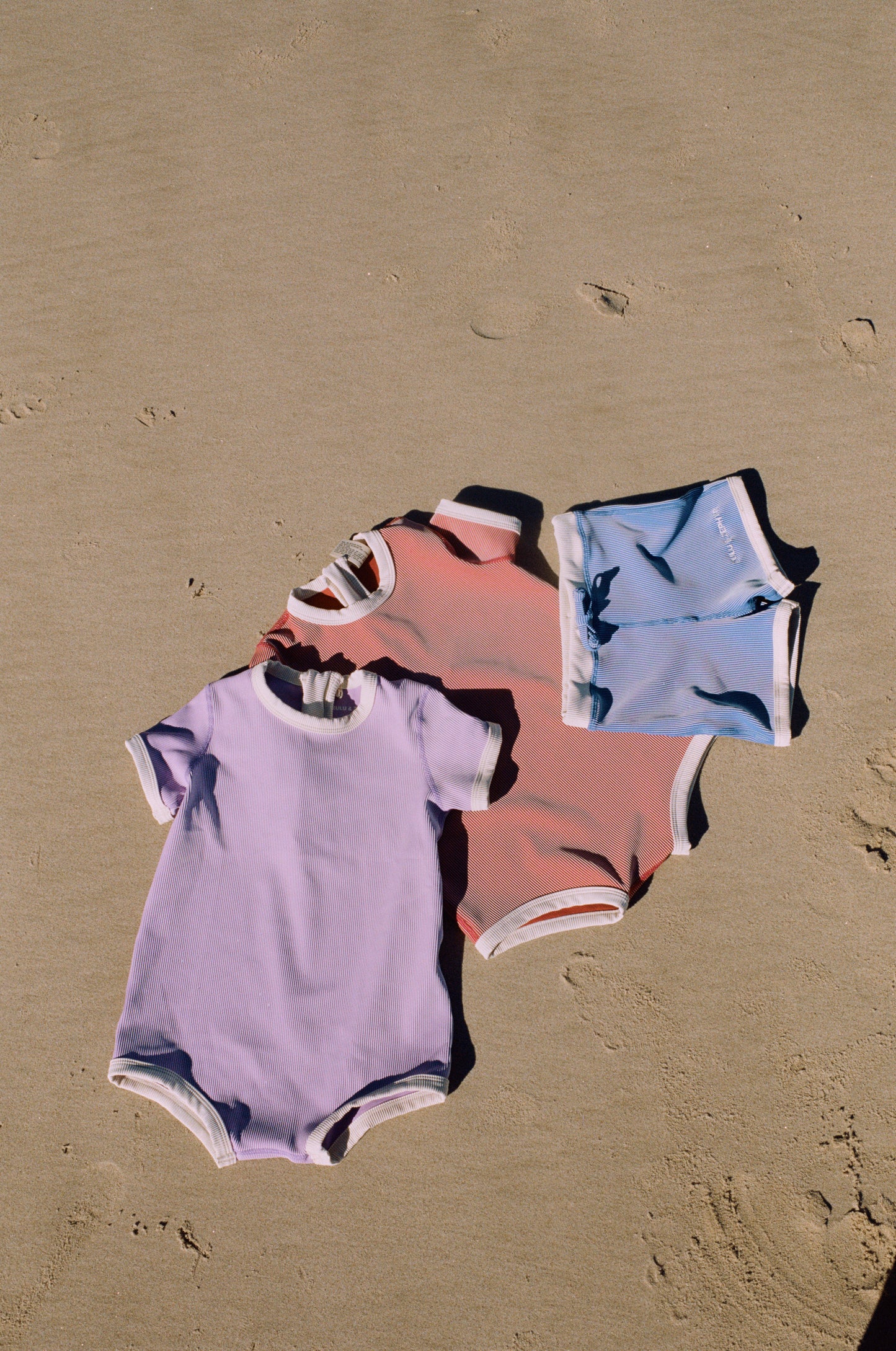 Mini Stripe Infant Onesie - Clay Red