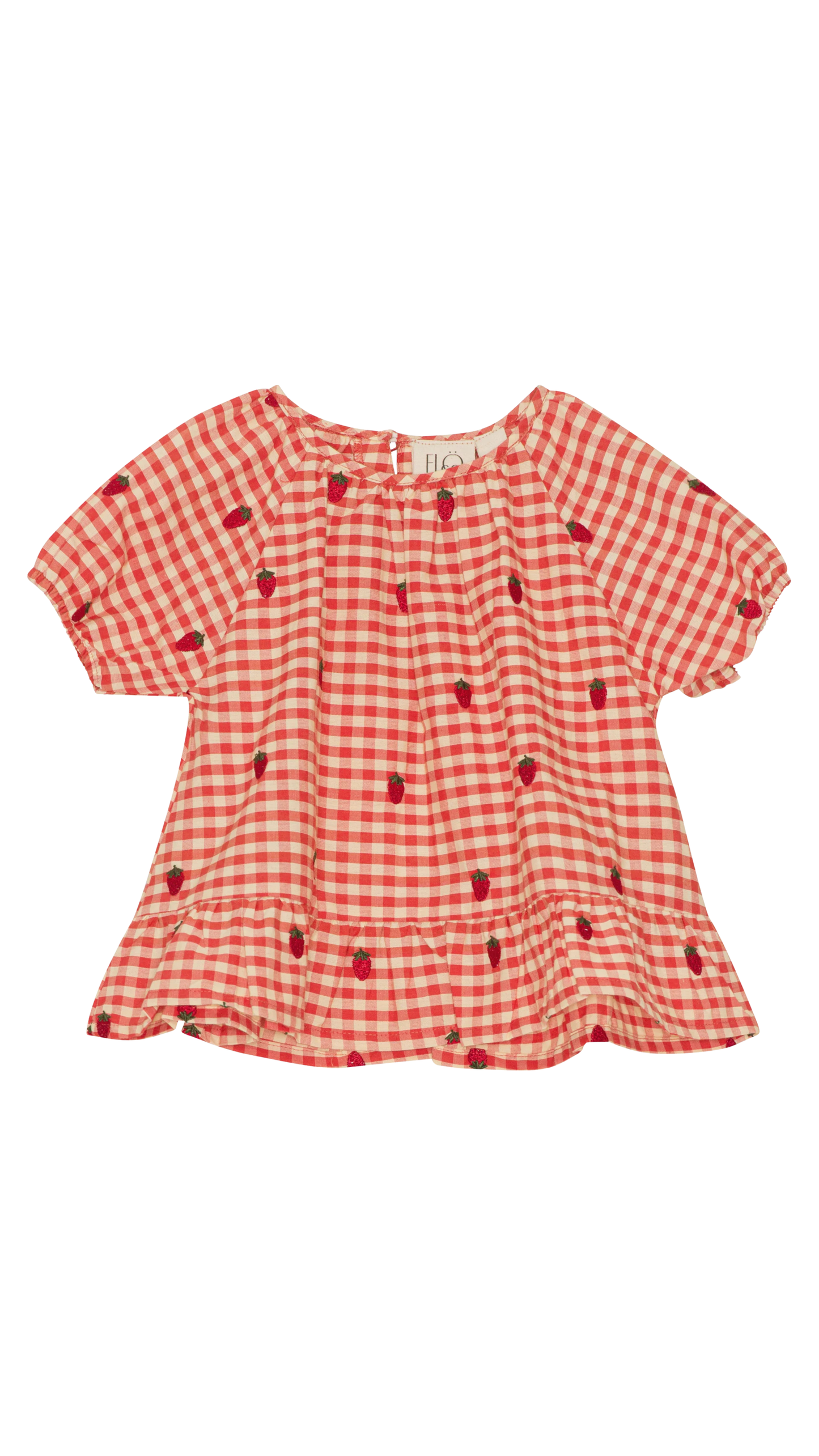 Molly Blouse - Berry Gingham