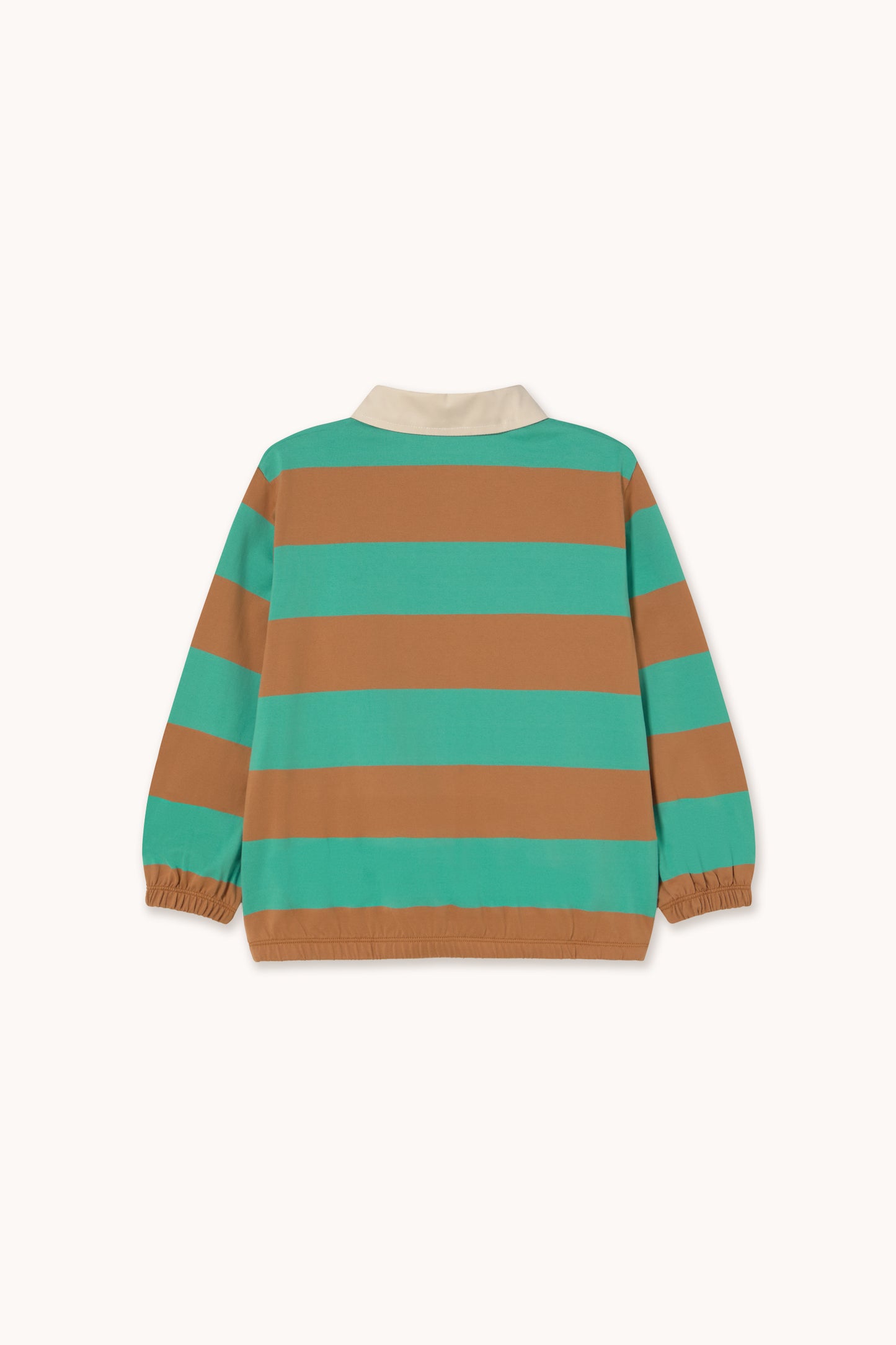 Stripes Polo Sleeve Tee - Emerald