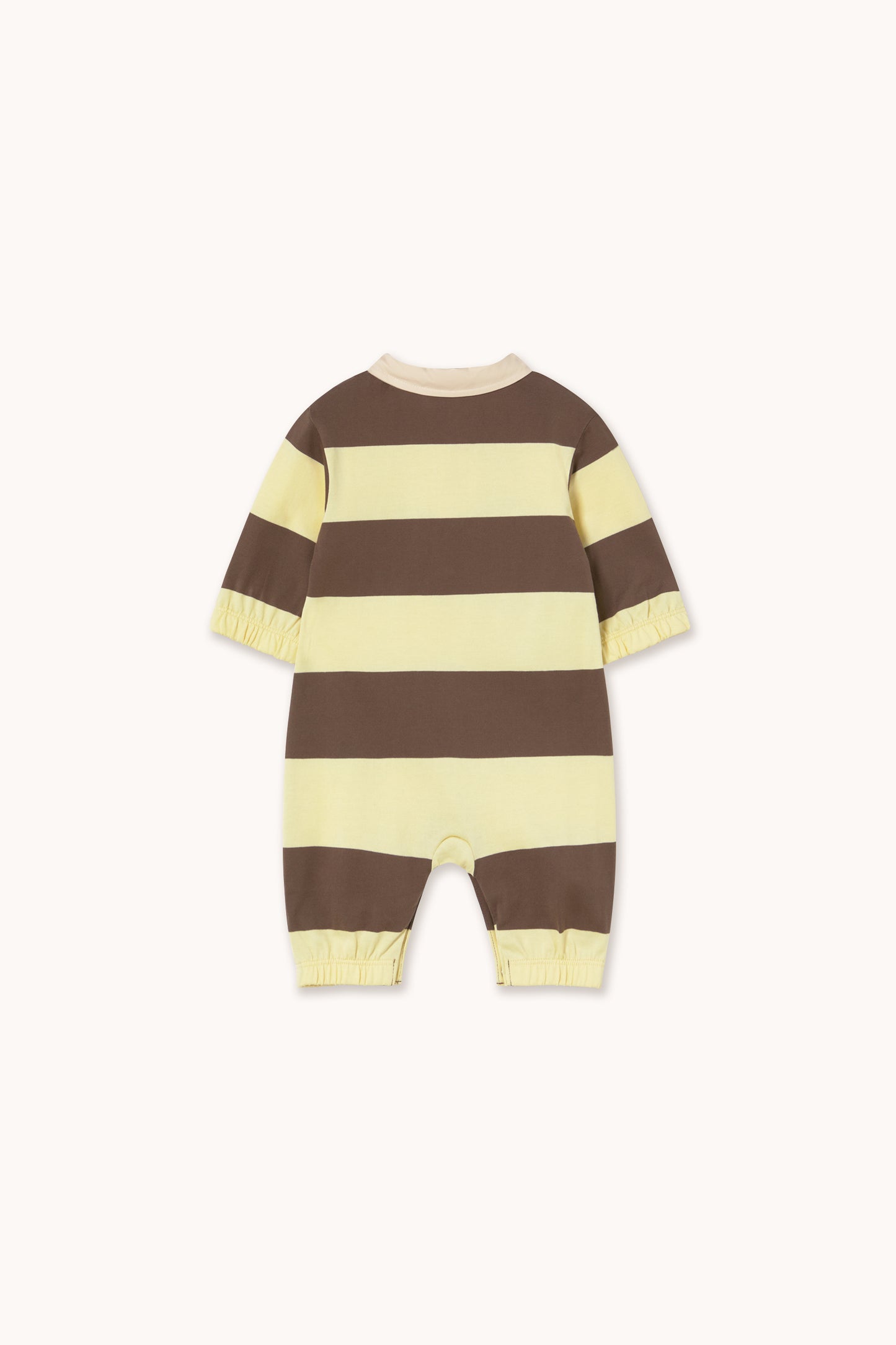 Stripes Polo One Piece - Dusty Yellow