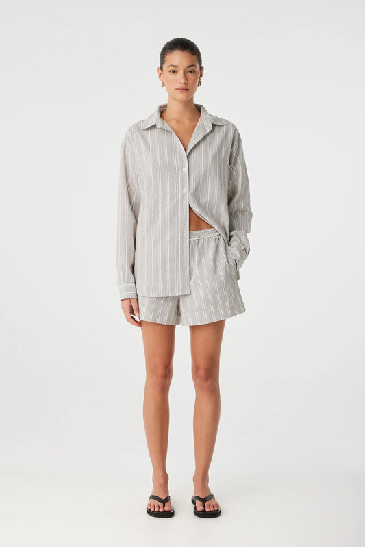 Ines Short - Clay Stripe