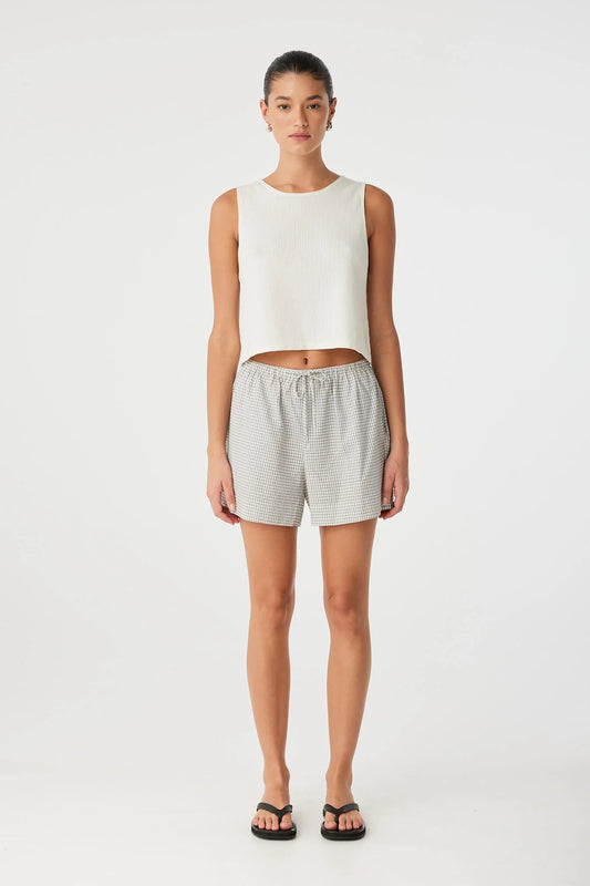 Chloe Short - Black Check