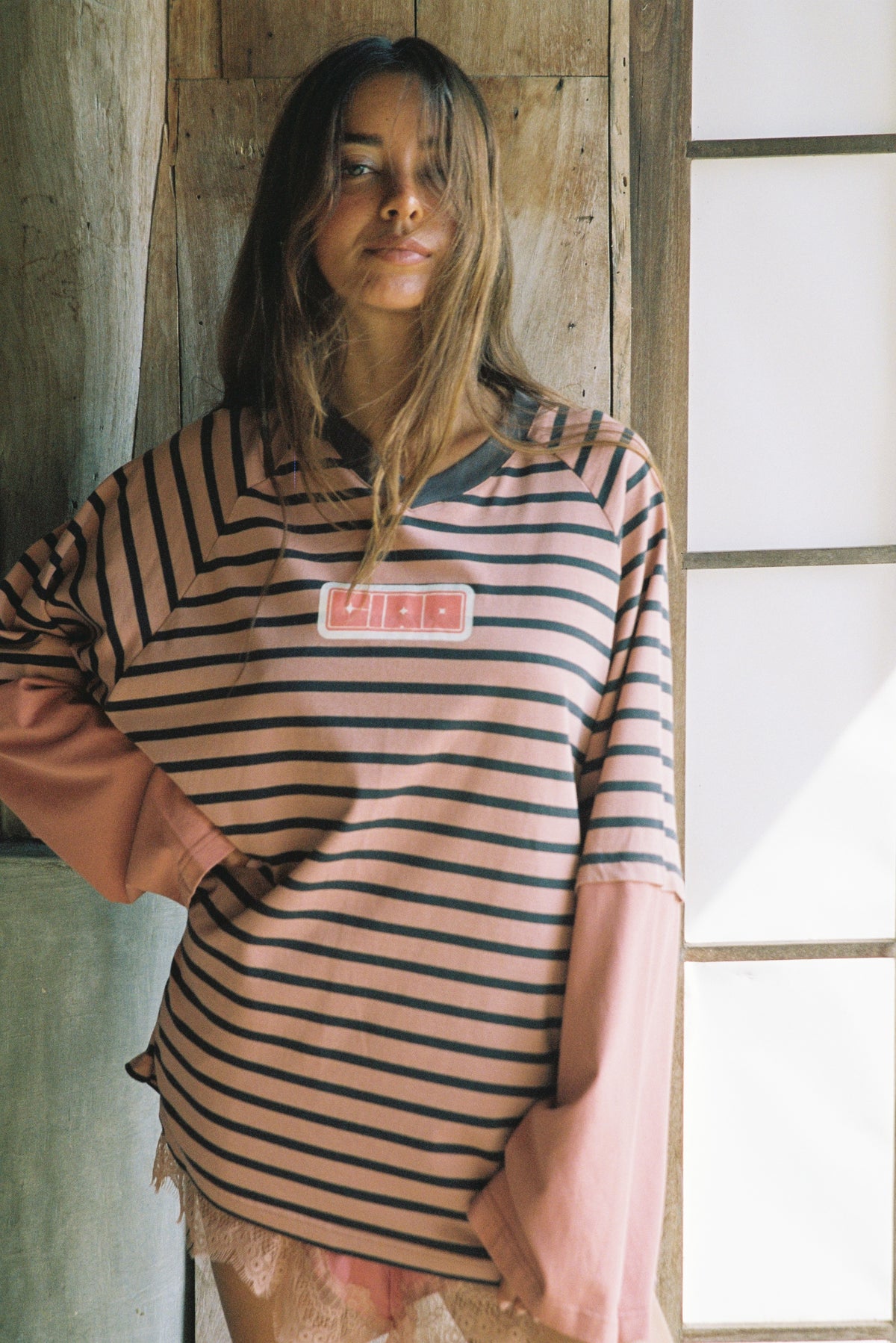 Double Trouble LS TEE
