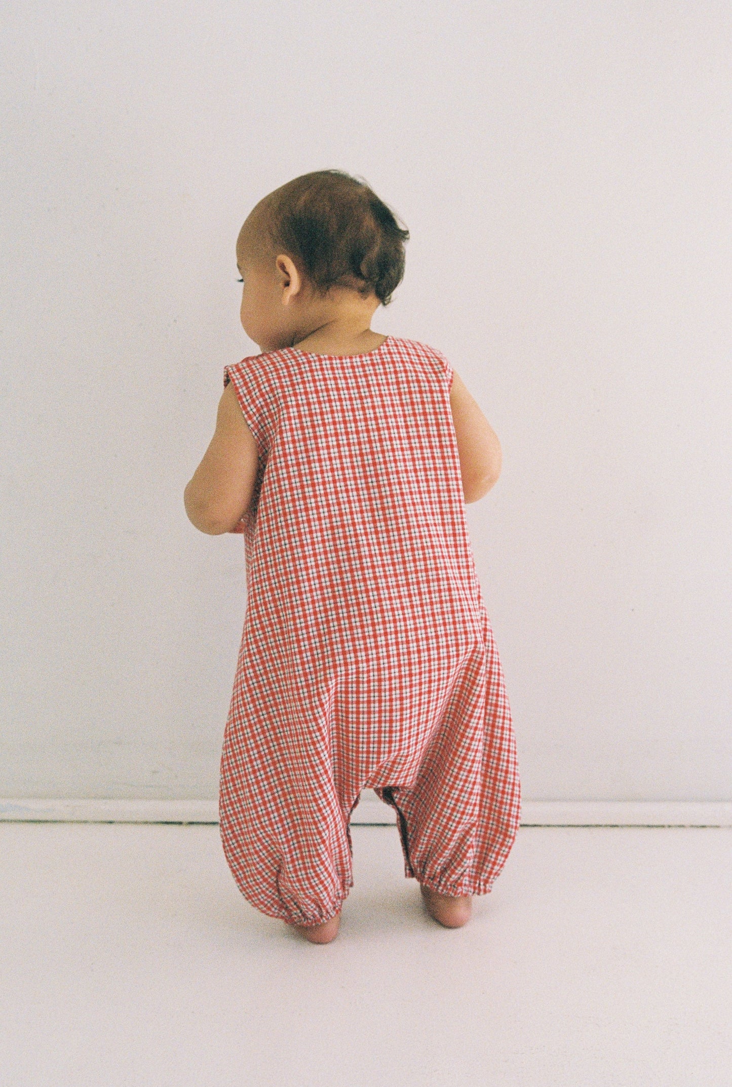 Avery Romper - Red Check
