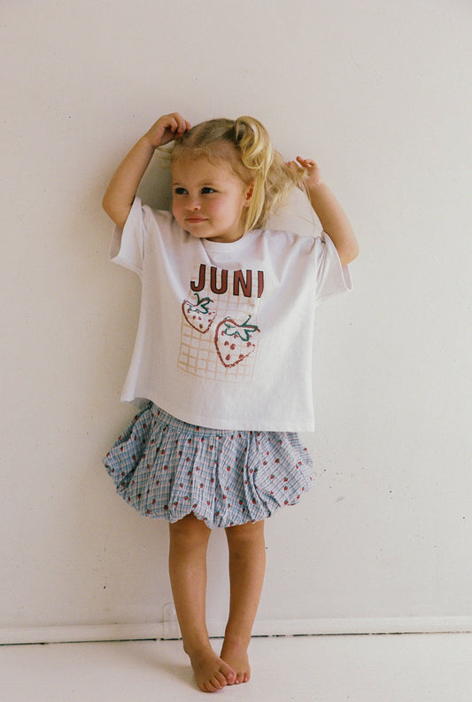 JNR Picnic Tee - White *Pre-Order