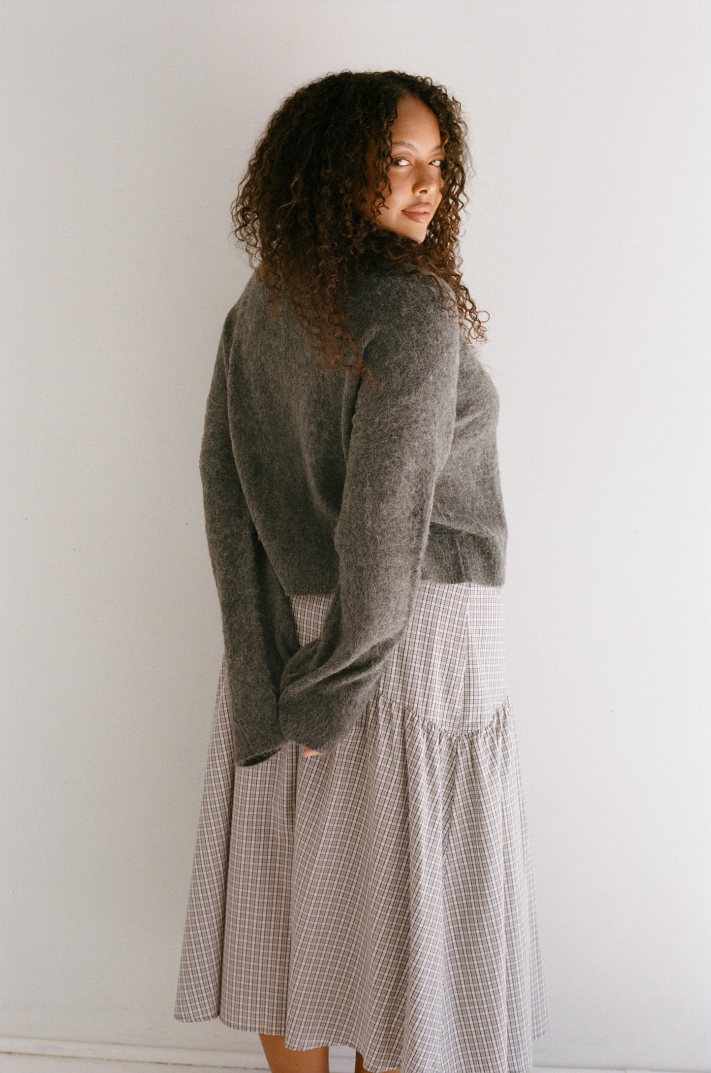 Billie Knit Cardigan - Grey