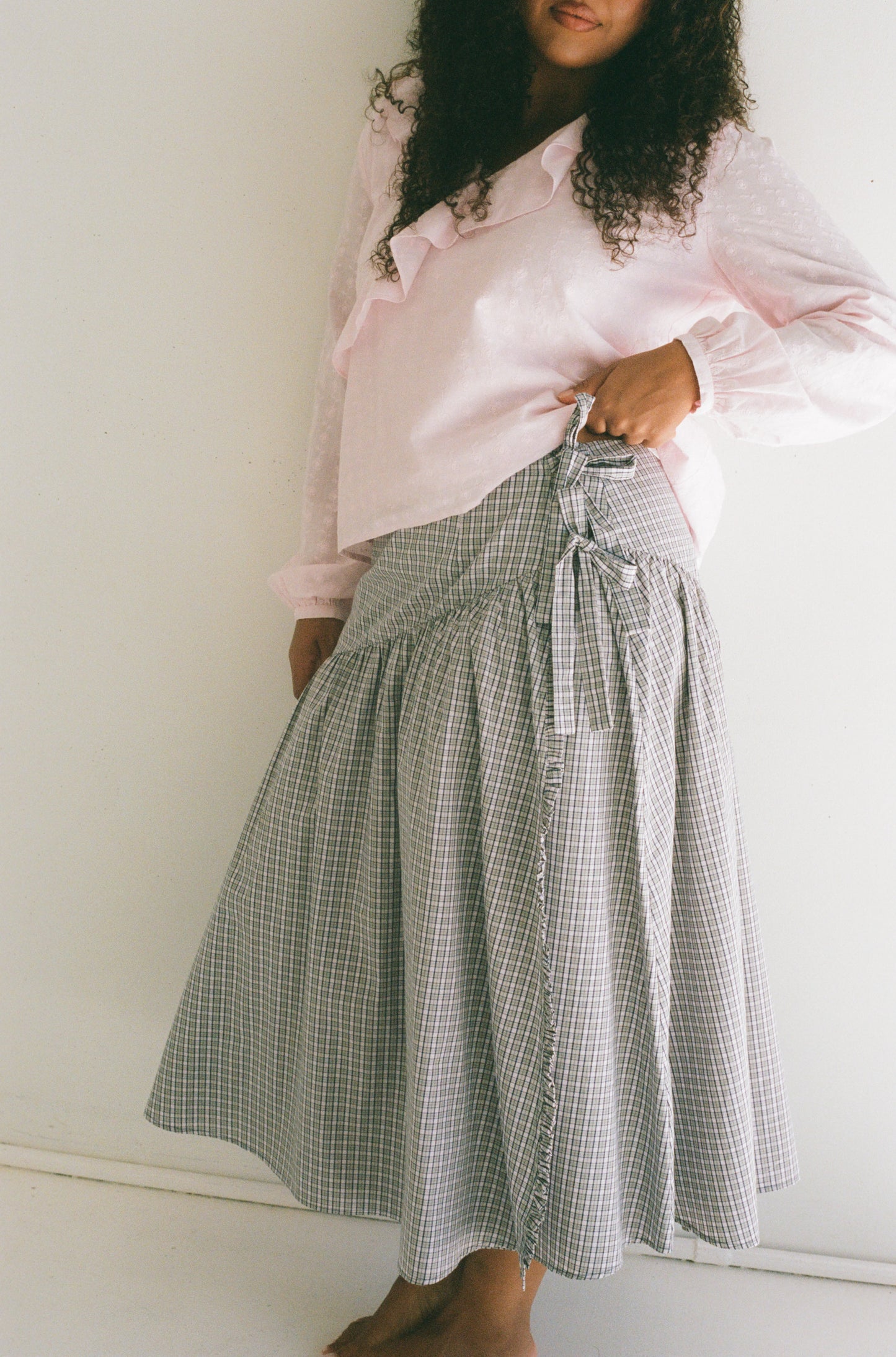 Margot Midi Skirt - Check