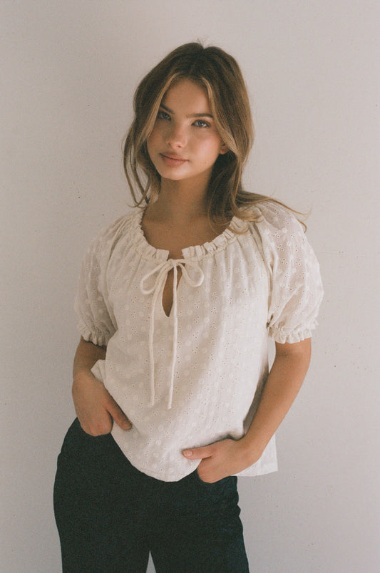 Jasmine Blouse - Salt *Pre-Order