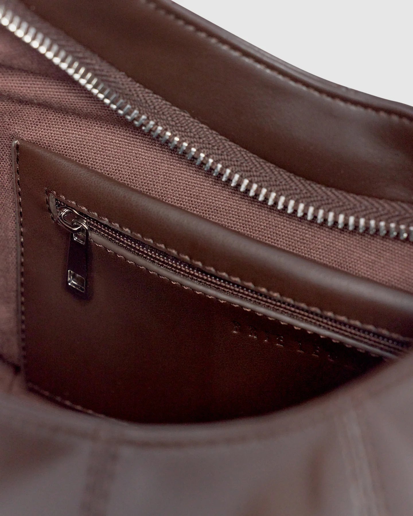 Mischa Baguette Bag - Dark Chocolate