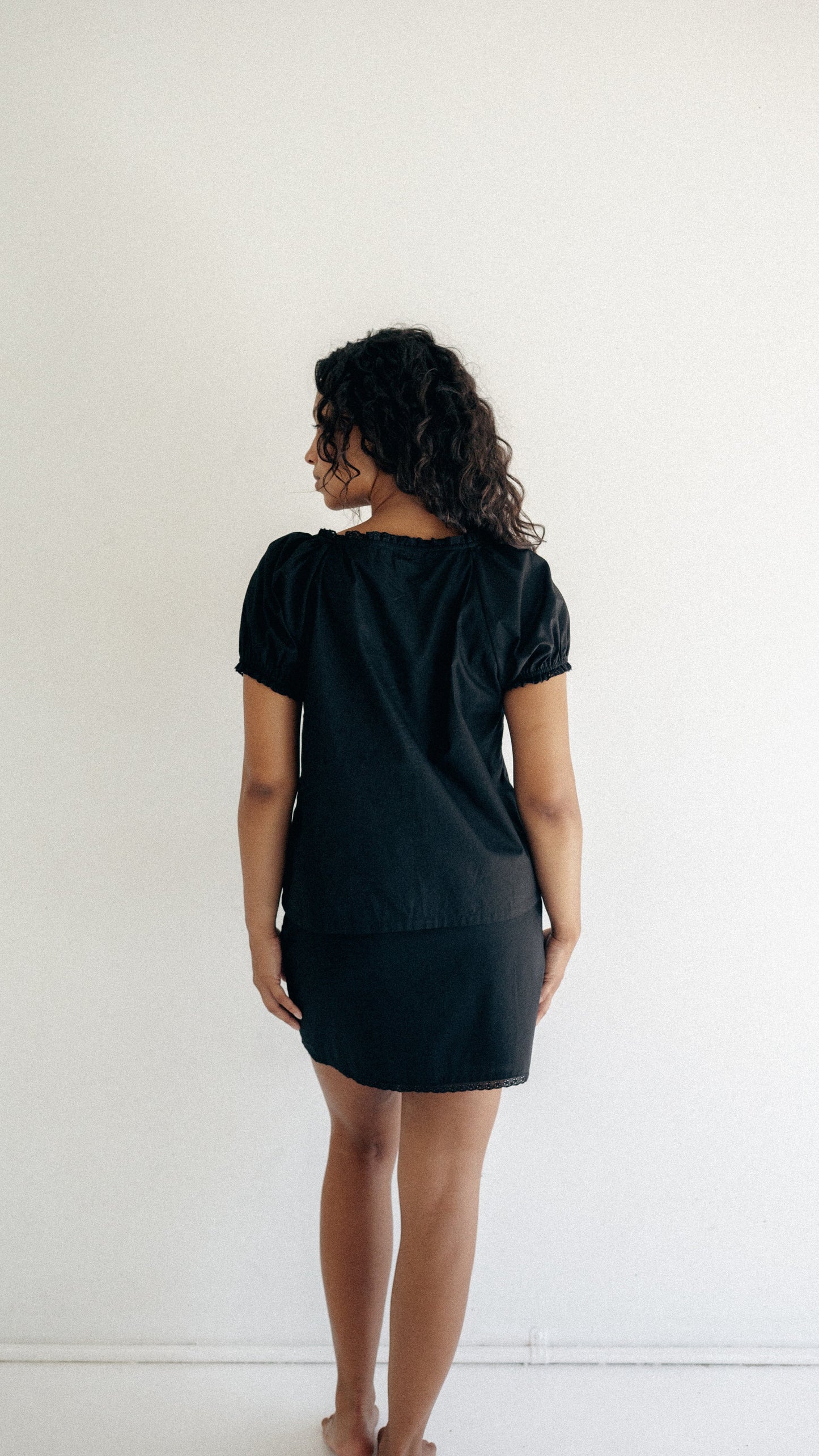 Scout Pintucked Blouse - Black