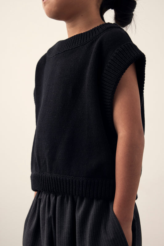 Marche Knit Vest - Black
