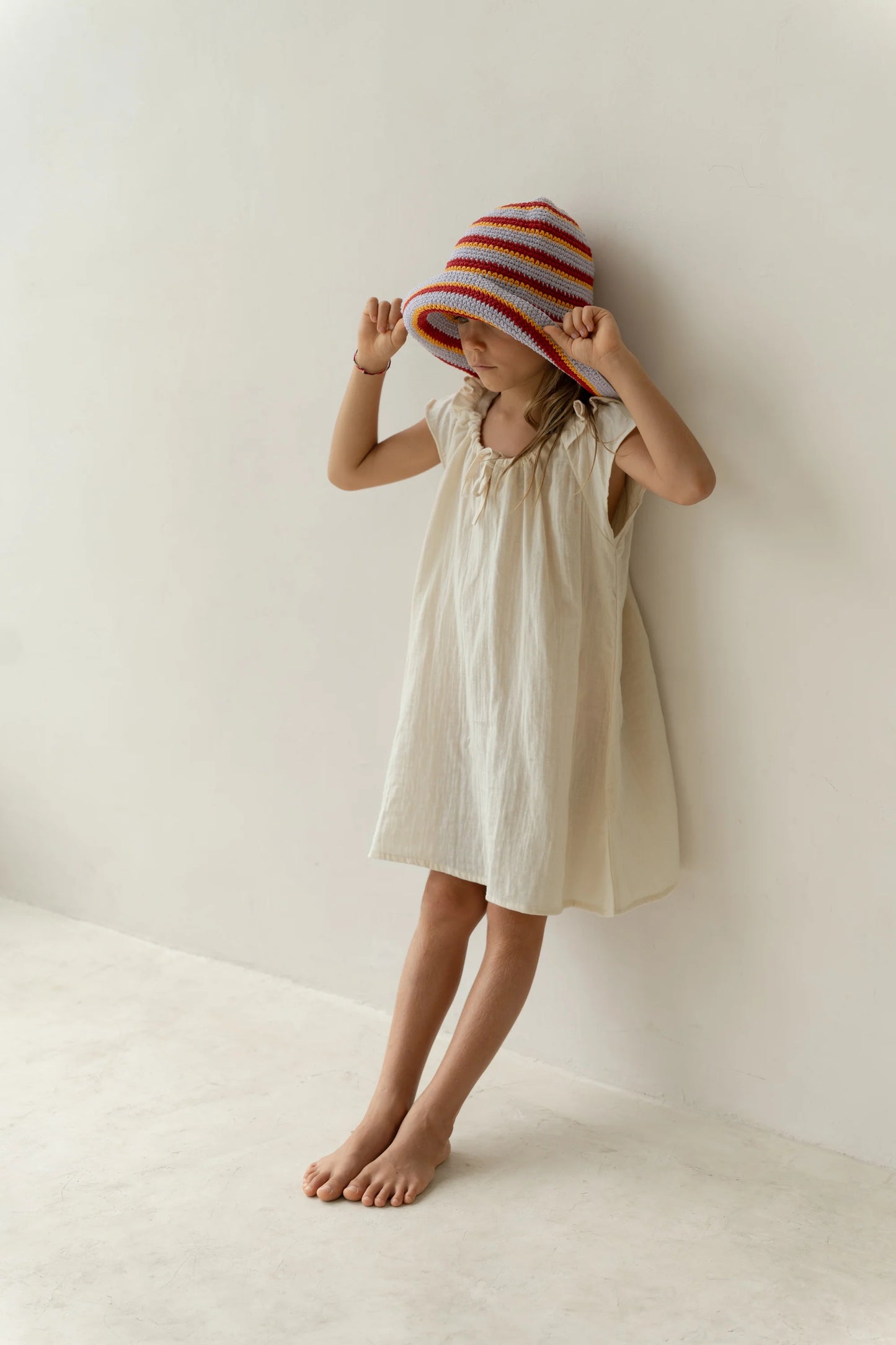 Crochet Hat - Sunset Stripe