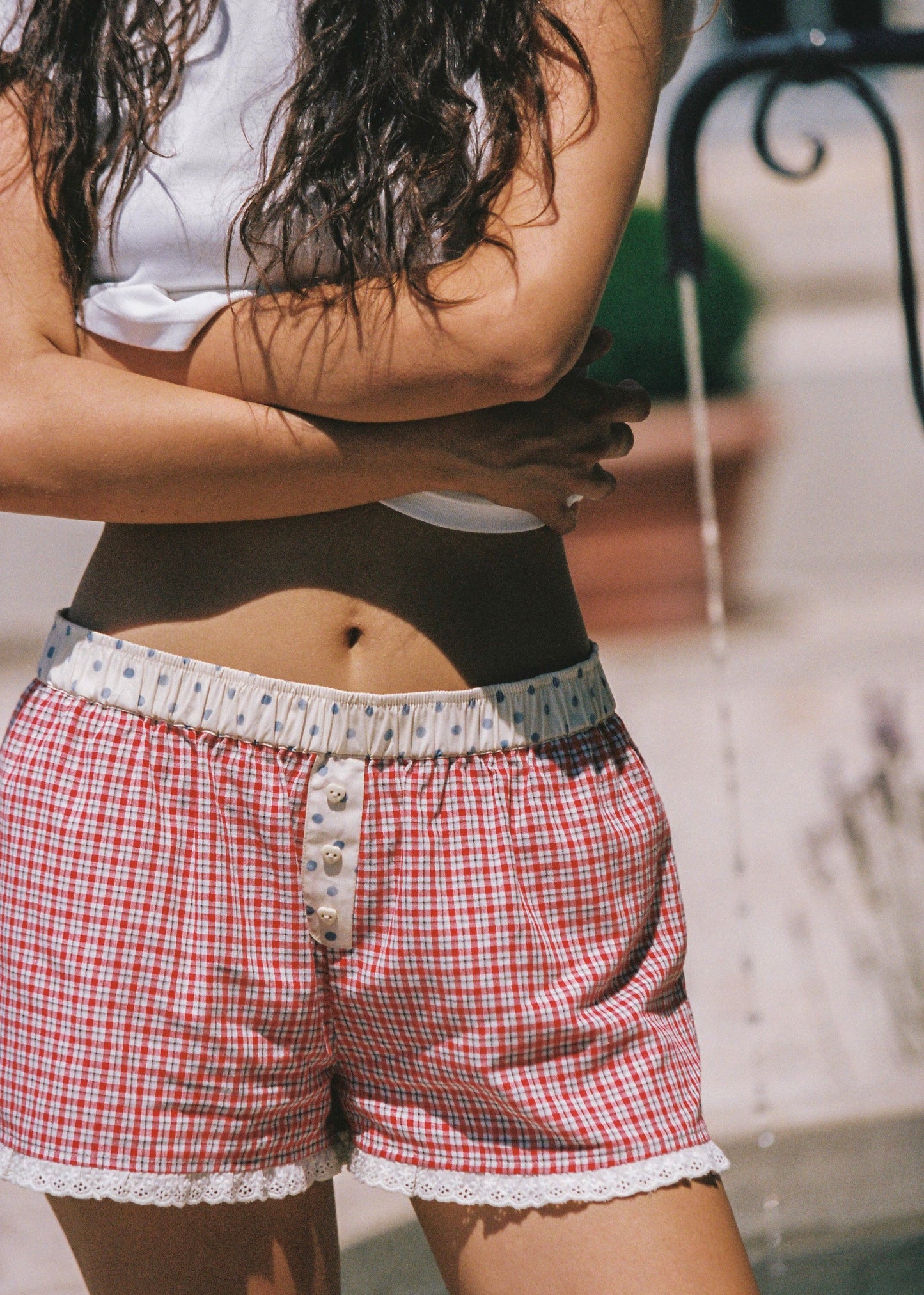 Josie Boxer Short - Red Check *Pre-Order