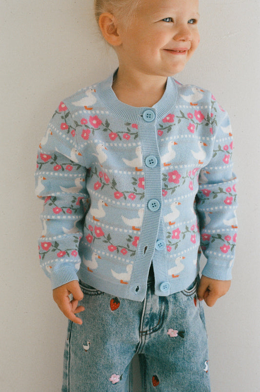 Duckies Knit Cardigan