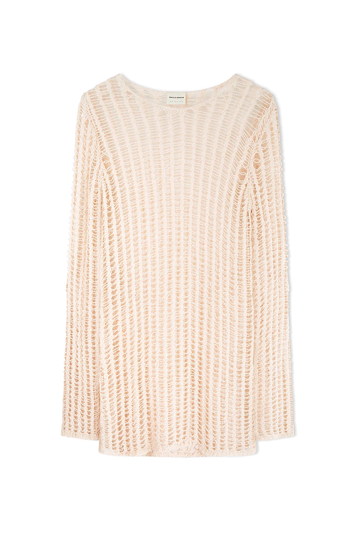 Natural Lattice Knit Dress