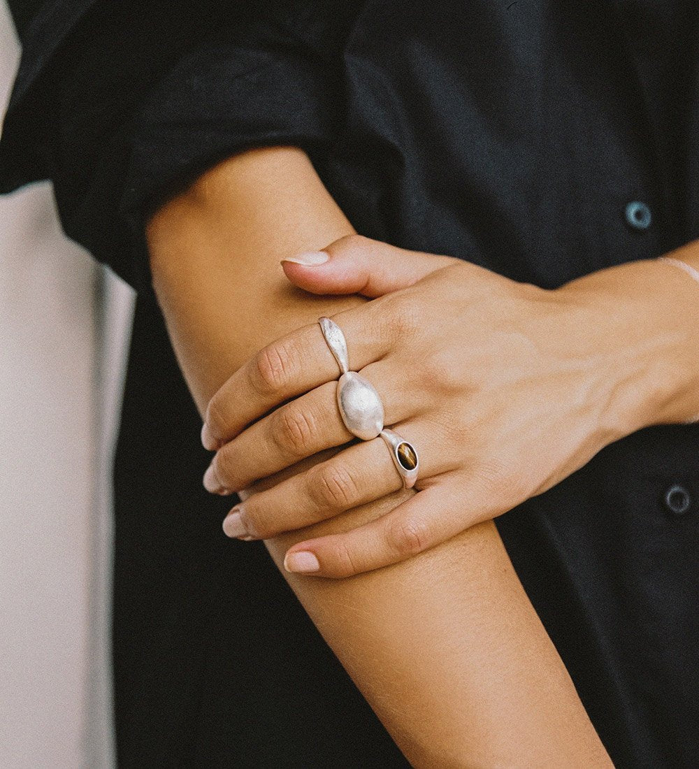 Golden Light Dome Ring