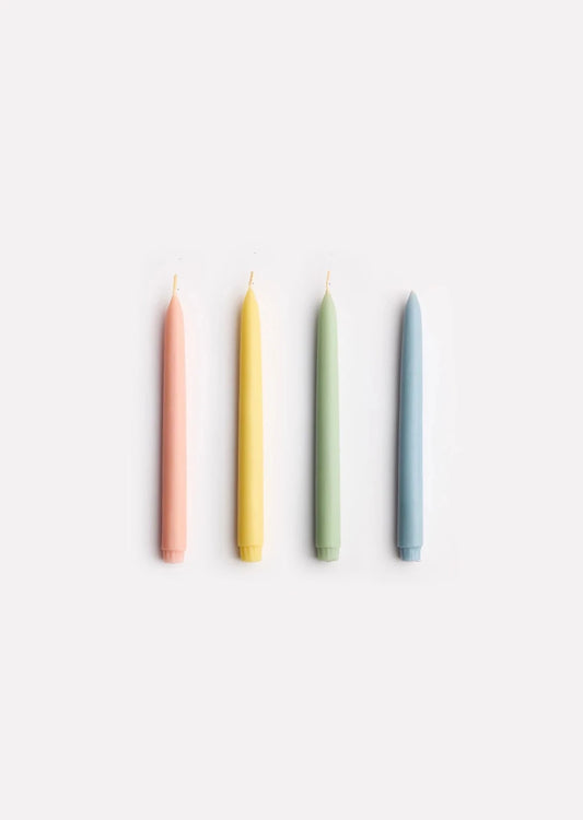 Twinkling Taper Candle Set - Pastel Pops