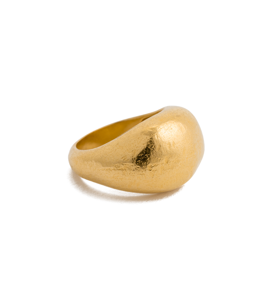 Golden Light Dome Ring