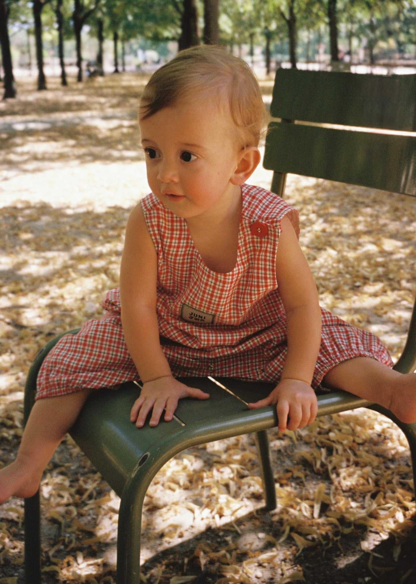 Avery Romper - Red Check