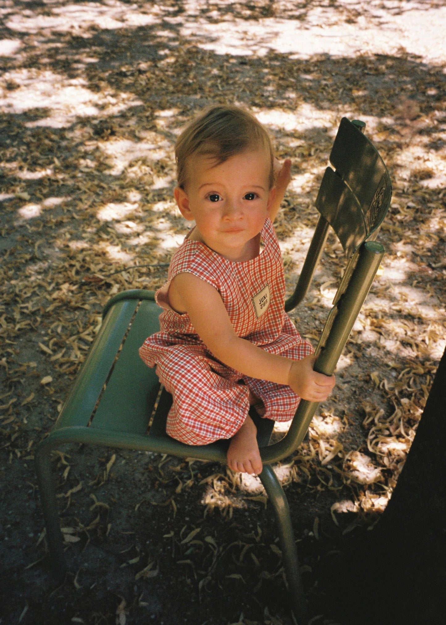 Avery Romper - Red Check