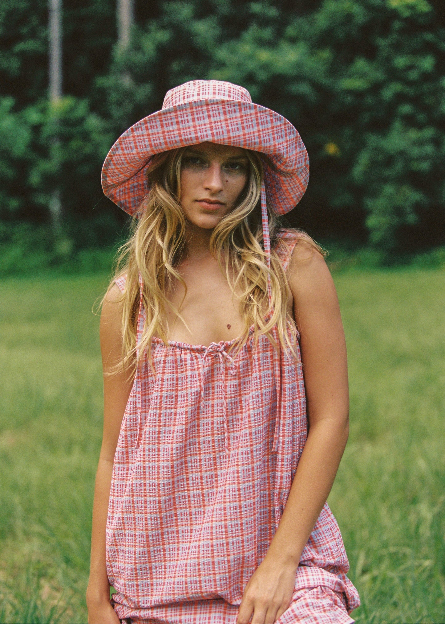 Picnic Check Sunhat