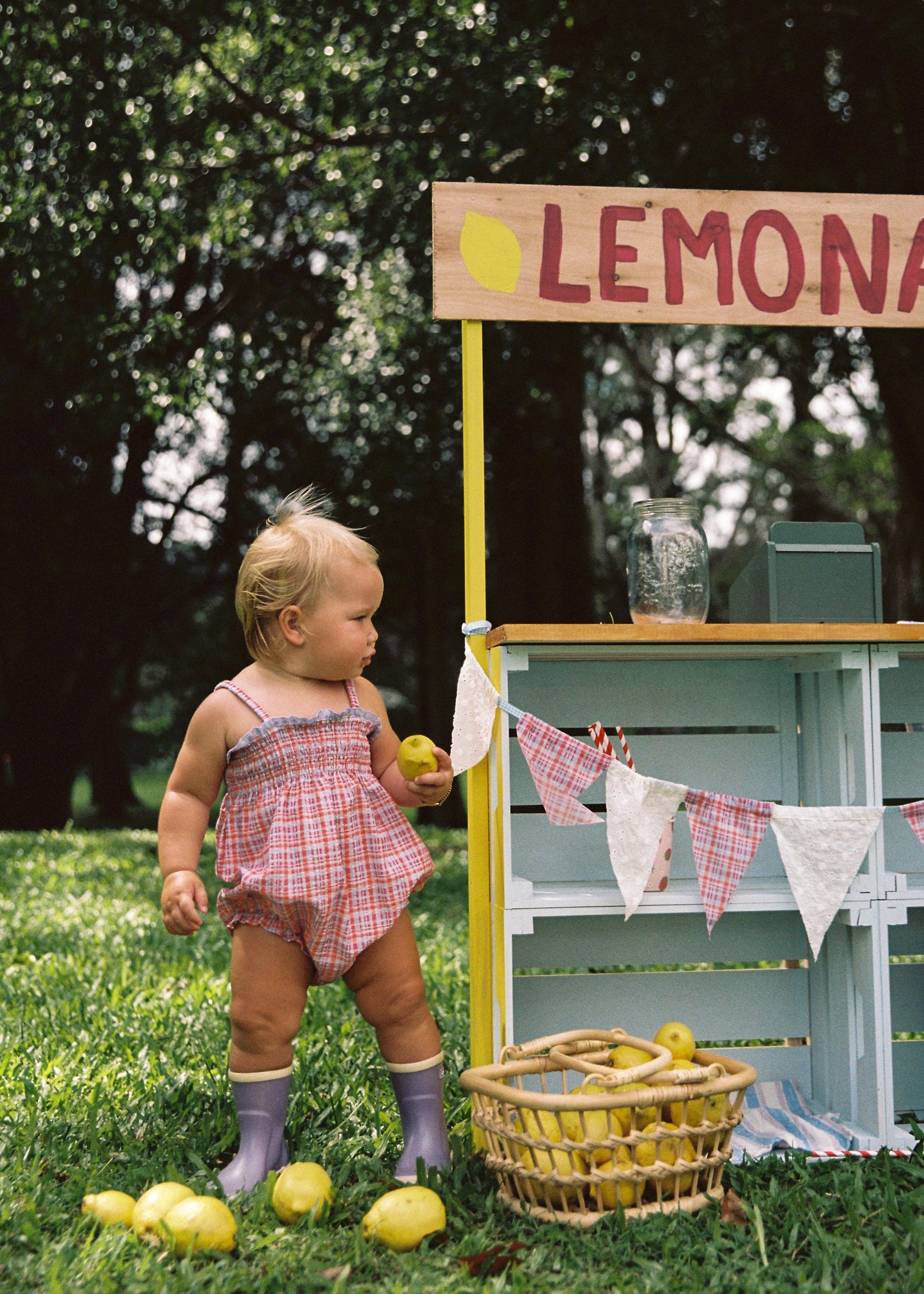 Lottie Romper - Picnic Check