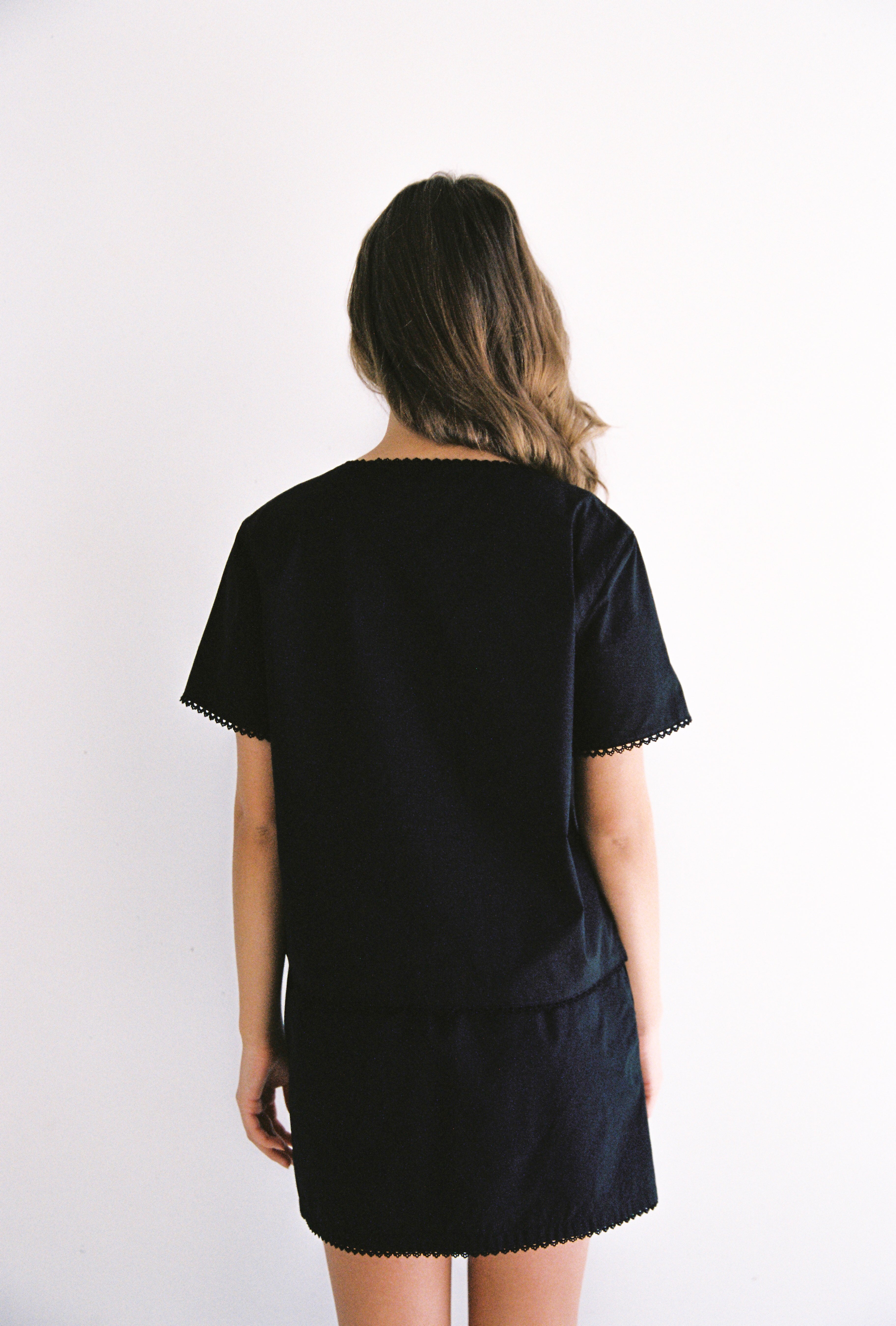 Poppy Mini Skirt - Black – The Wholesome Store