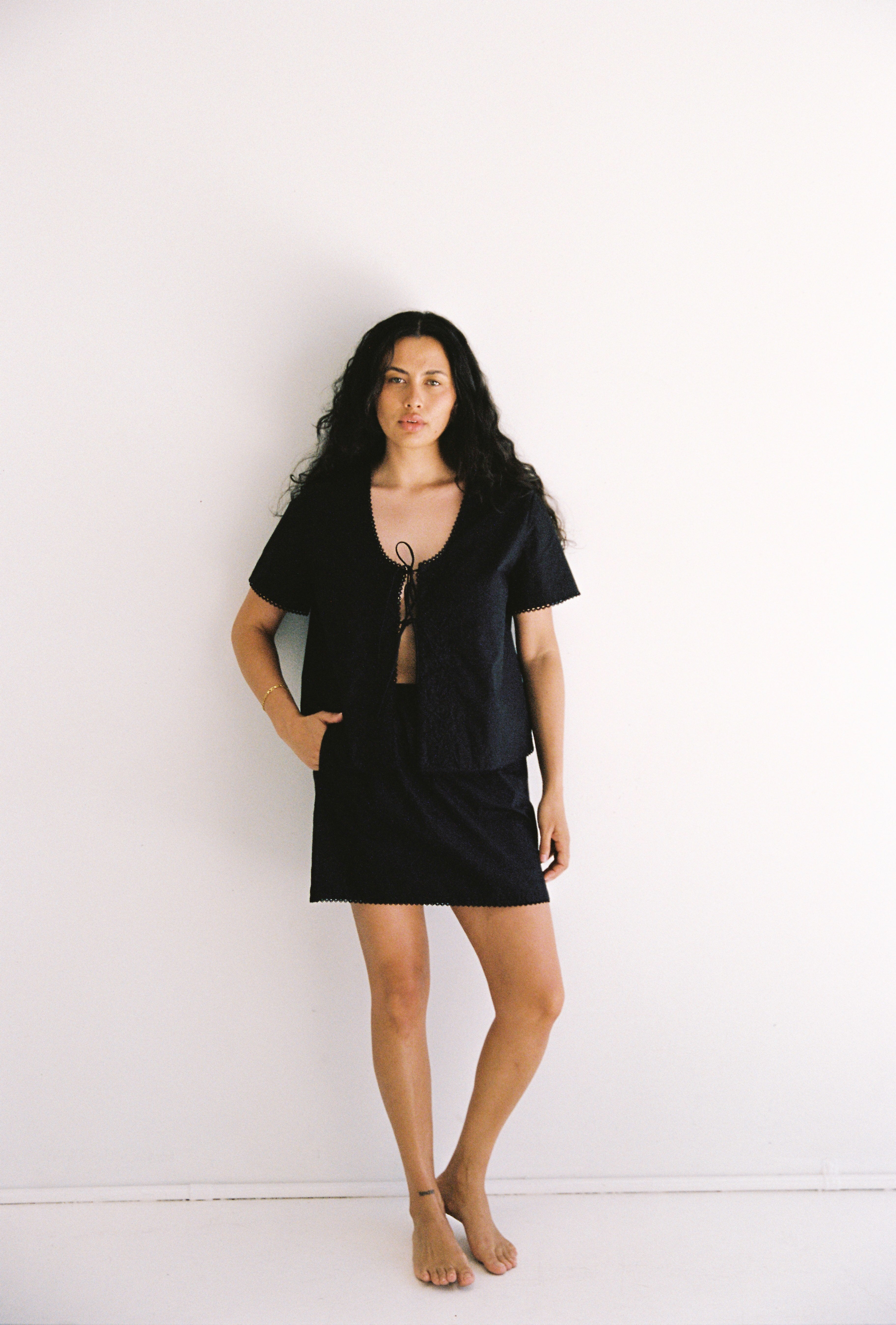 Poppy Mini Skirt - Black – The Wholesome Store