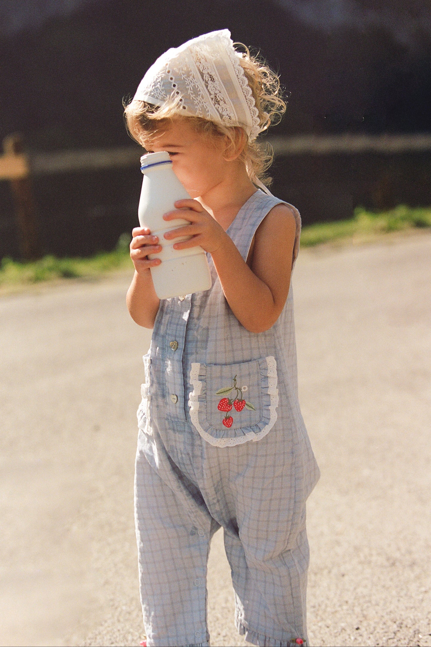 Charlotte Romper - Sky Gingham