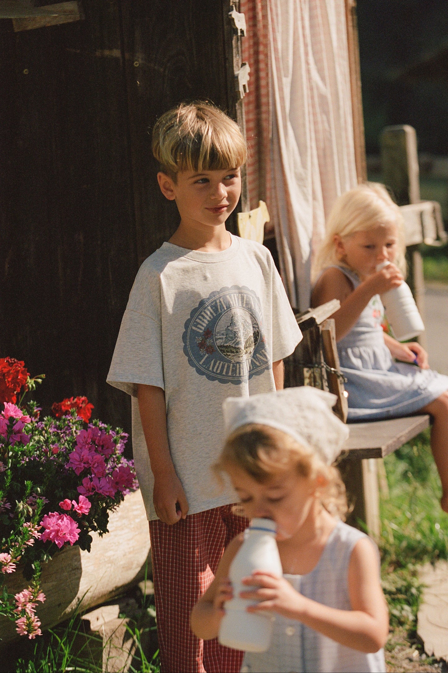 JNR Alpine Tee - Grey Marle