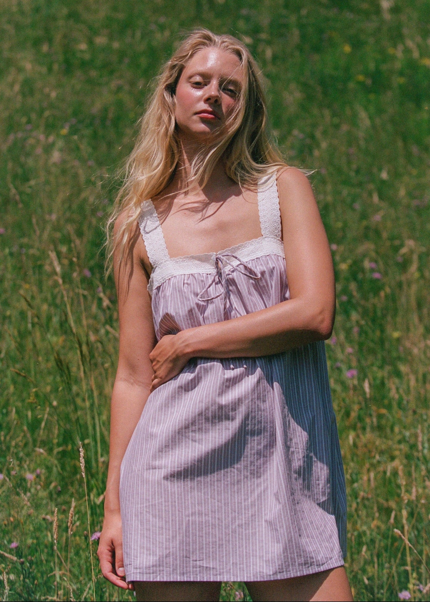 Valerie Mini Dress - Rosa Stripe
