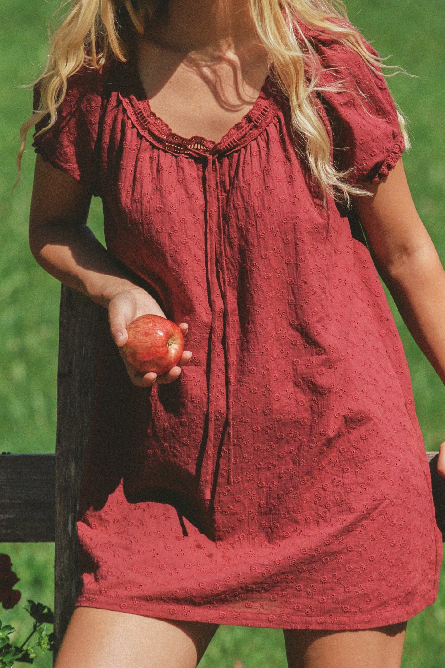 Joelle Mini Dress - Dark Cherry