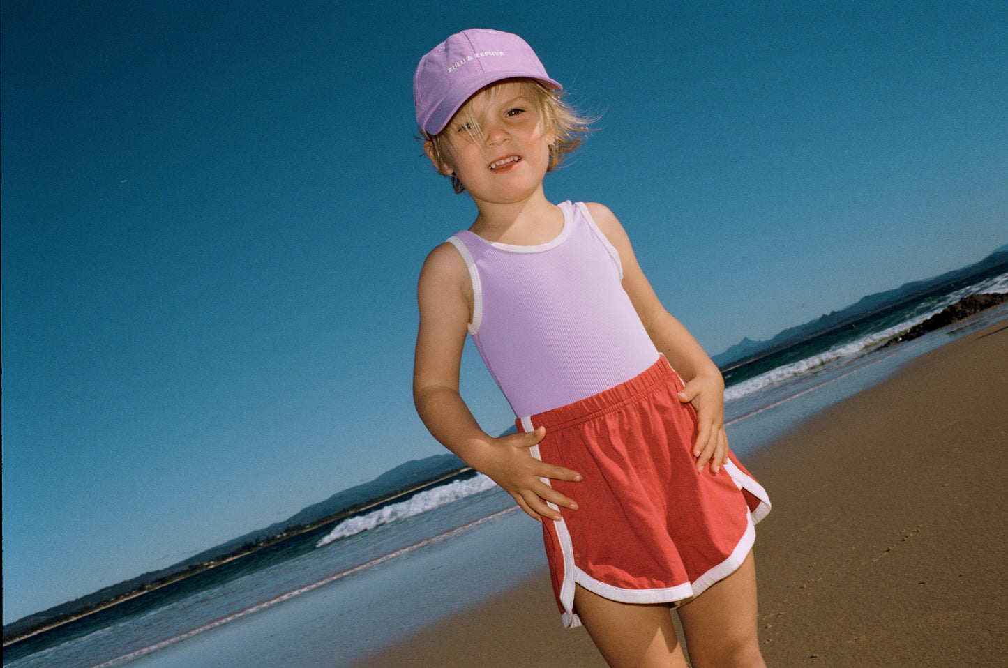 Mini Stripe Scoop One Piece - Lilac