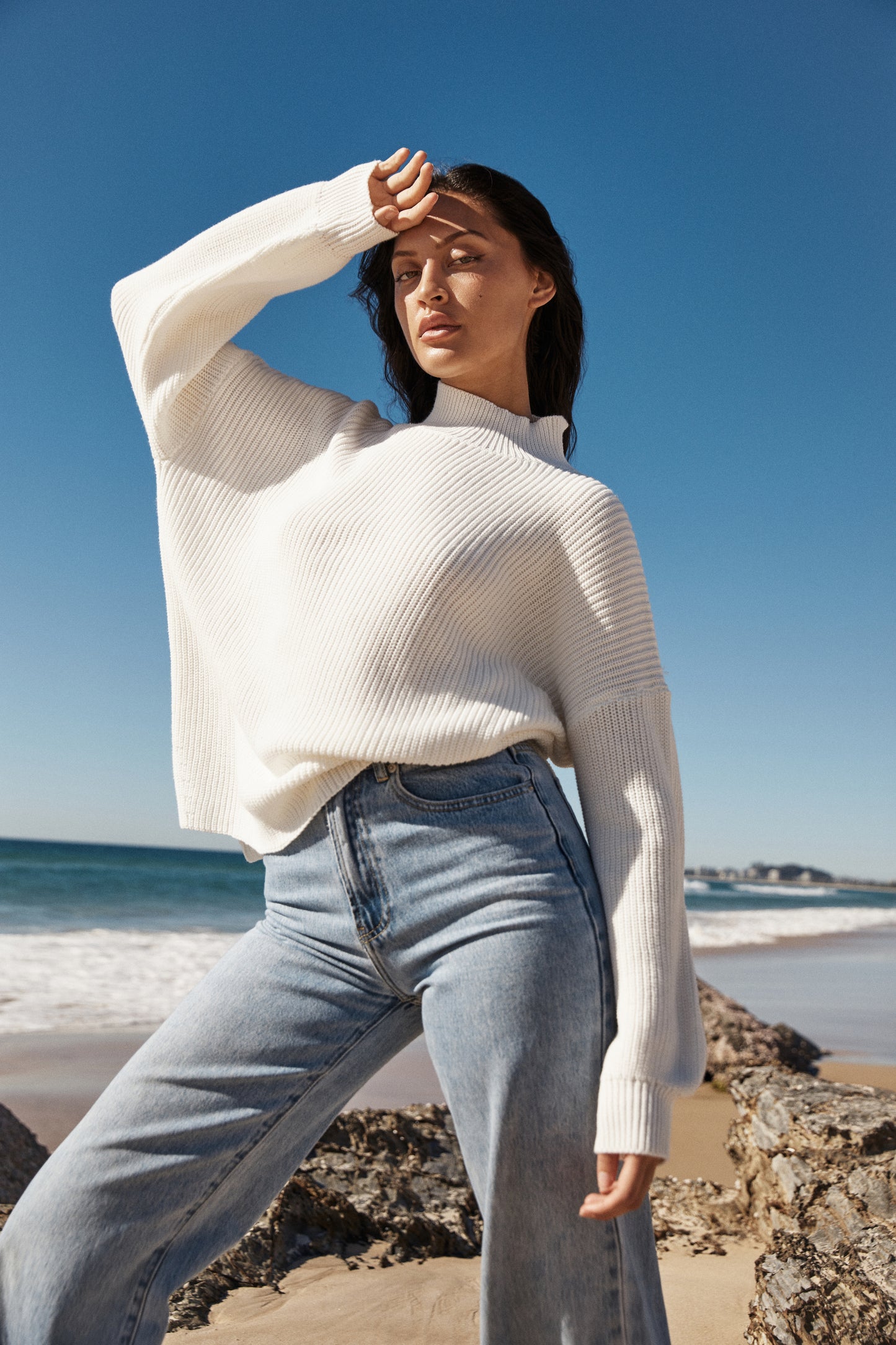 Essential Knit Sweater - Coconut