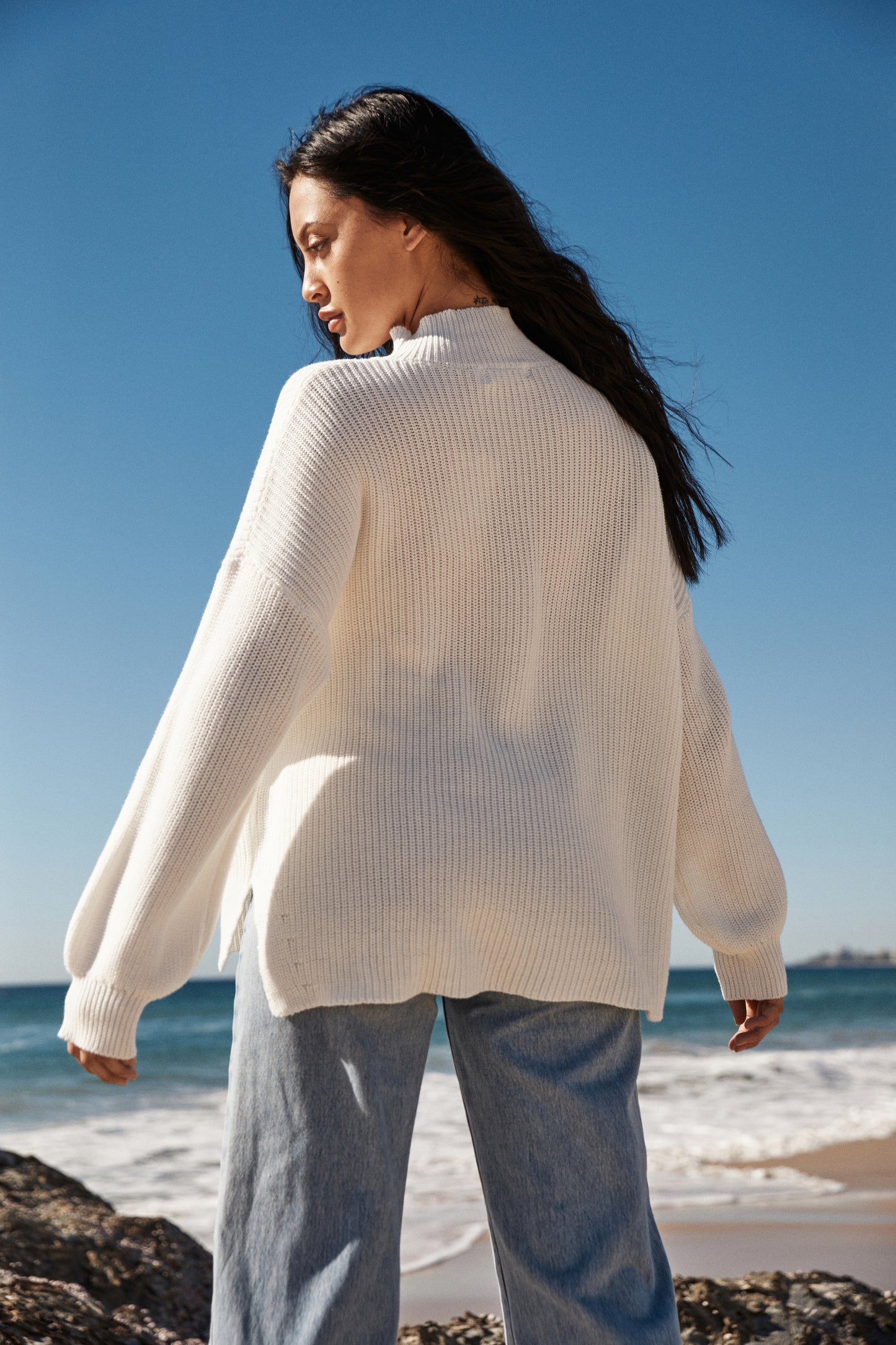 Essential Knit Sweater - Coconut