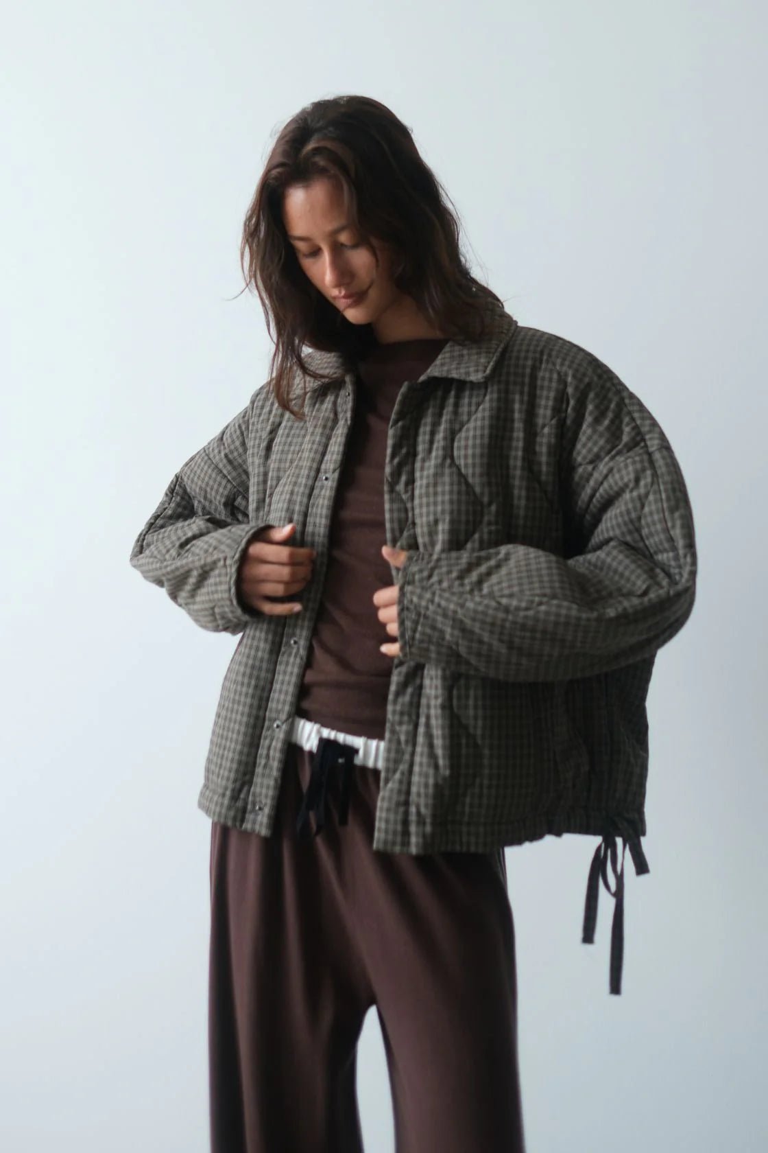 Matteo Jacket - Olive & Teal Check
