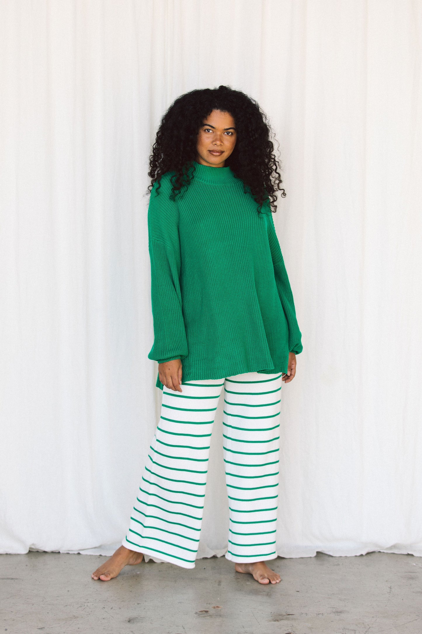 Essential Knit Sweater - Green
