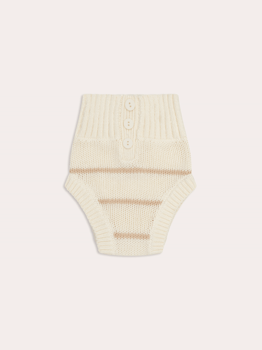 Dusky Knit Bloomer - Sand Stripe