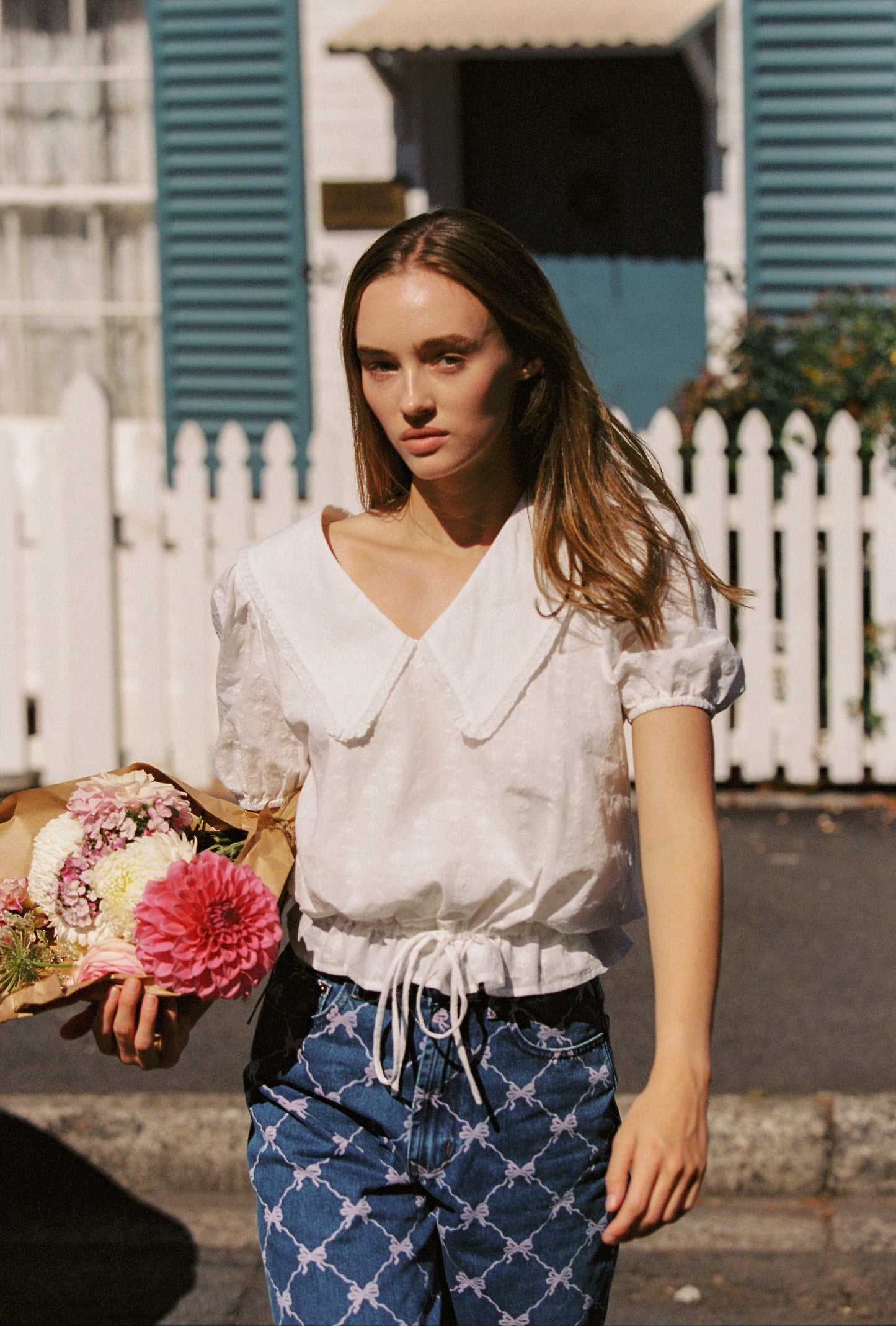 Celine Blouse - Roses