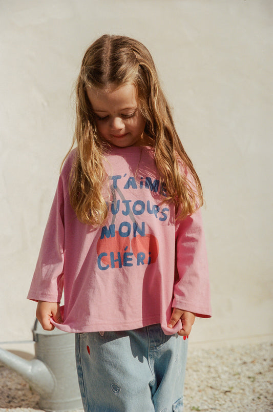 Je T’aime Long Sleeve Tee - Mini