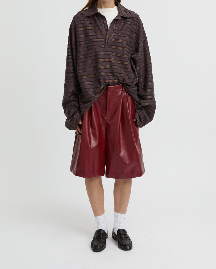 Wynn Polo Top - Burgundy