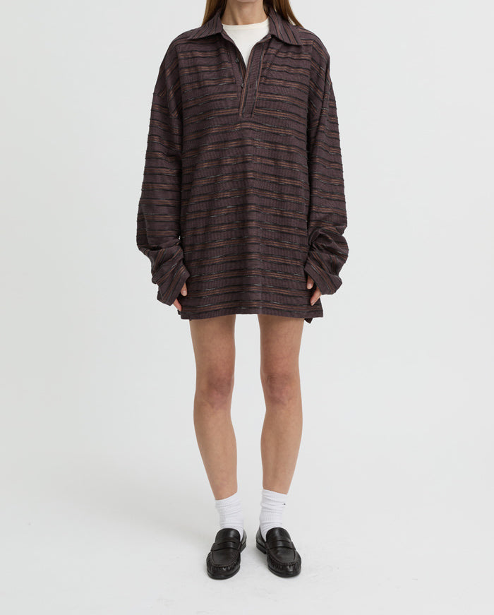 Wynn Polo Top - Burgundy