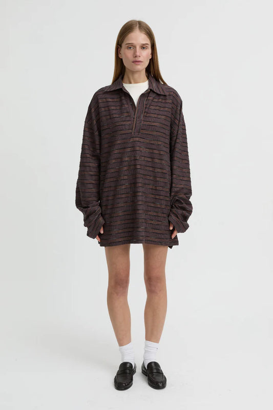 Wynn Polo Top - Burgundy