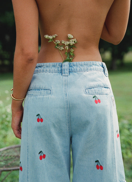 Cherries Cargo Jeans - Petite