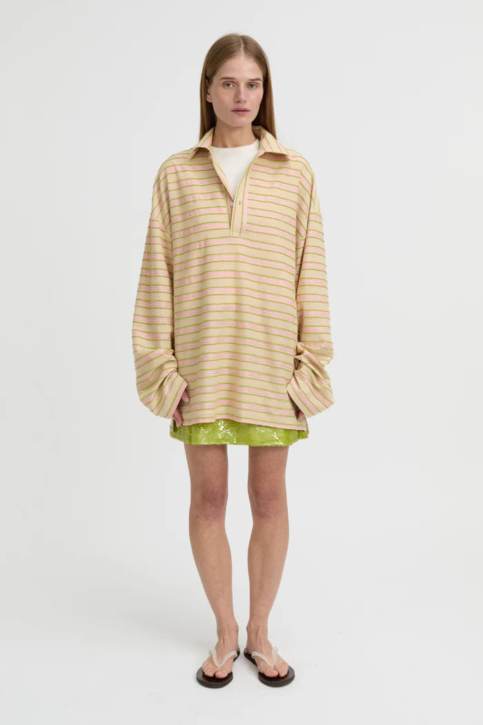 Wynn Polo Top Beige