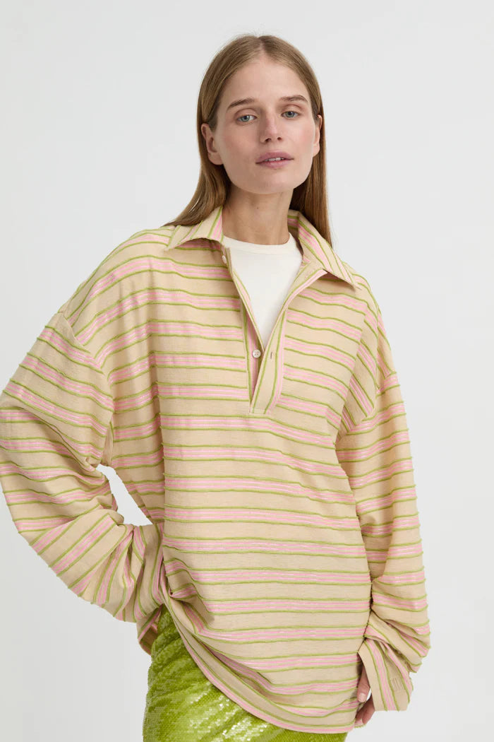Wynn Polo Top Beige