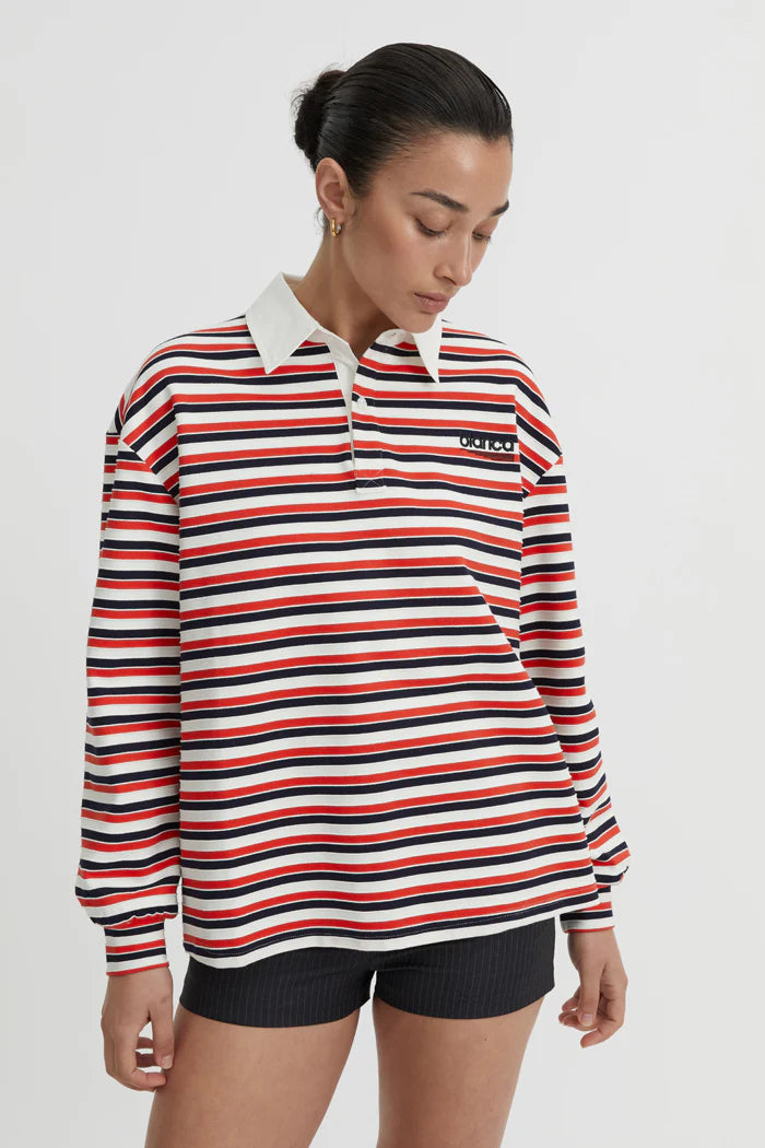 Ellie Polo Top - Red