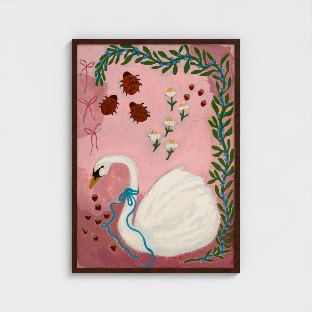 Sweetberry Swan on Paper