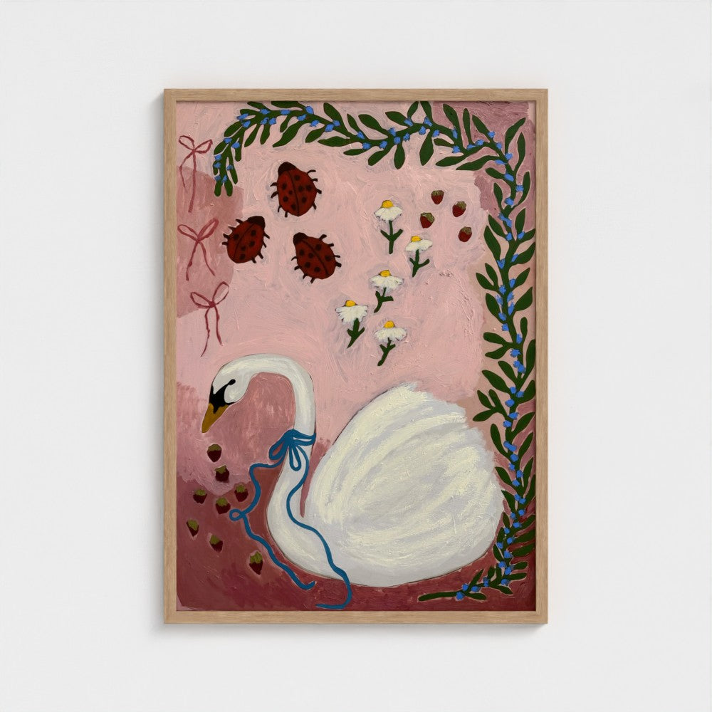 Sweetberry Swan on Paper